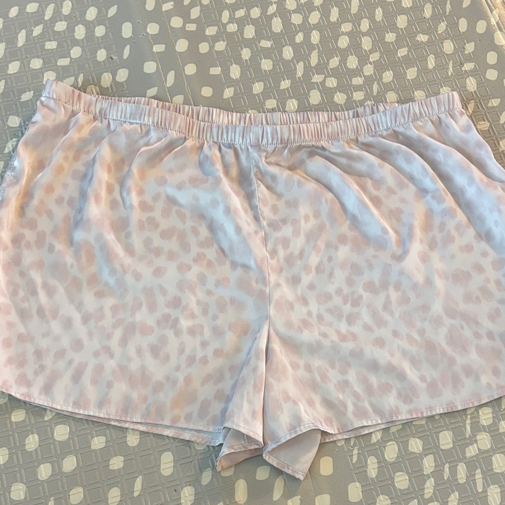 Light-Pink Cheetah PJ Shorts